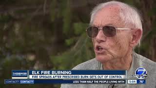 Elk Fire burning in Larimer County