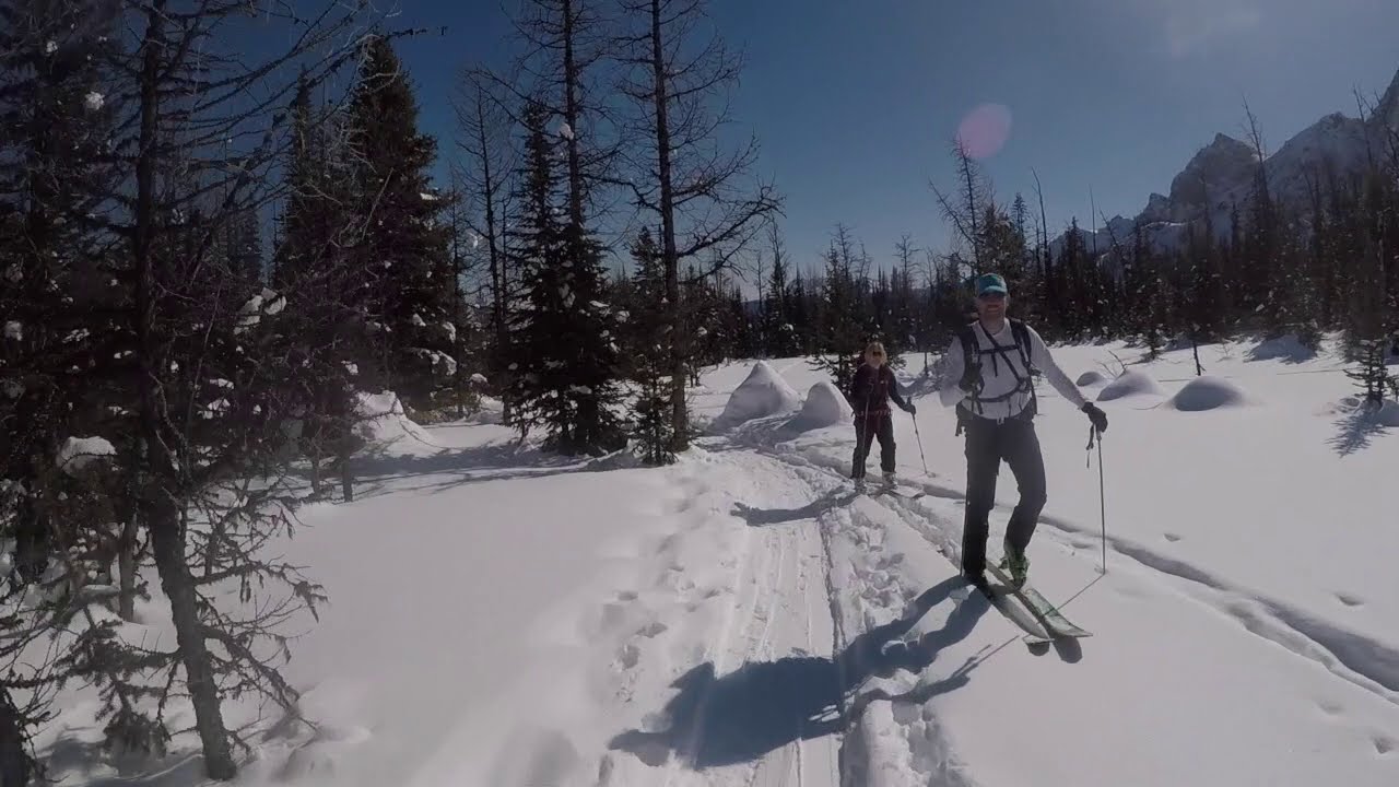 A Ski Tour up the East Ridge of Panorama Ridge in Banff National Park.