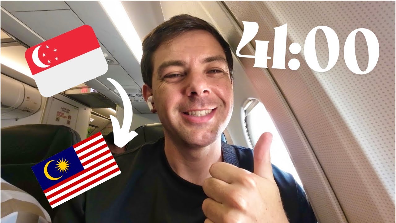 I Took A 40 Minute International Flight! Singapore to Kuala Lumpur