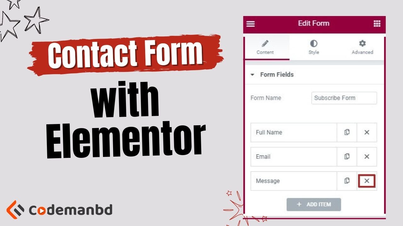 How to Create a Contact Form with Elementor | Alamgir H Kobir - YouTube