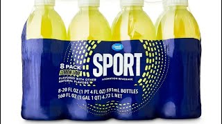 Chugging Great Value Sport Lemon Lime