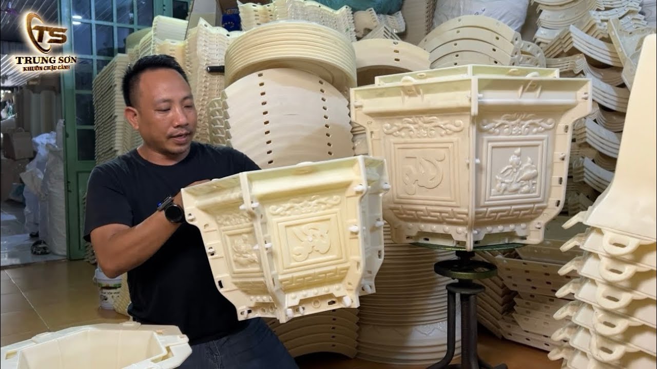 Mẫu Khuôn Chậu Cảnh Lục Giác Dáng Cao,Thông Số Từ 30Cm Tới 60Cm.