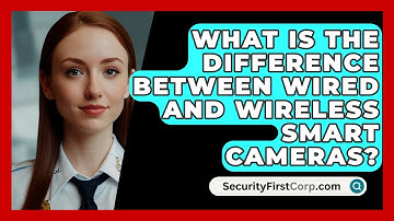What Is The Difference Between Wired And Wireless Smart Cameras? - SecurityFirstCorp.com