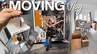 DIY Moving, Costs, Packing Hacks, Dropping Off Keys & Visiting the New House! | MOVING VLOG #2