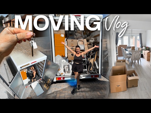 DIY Moving, Costs, Packing Hacks, Dropping Off Keys & Visiting the New House! | MOVING VLOG #2