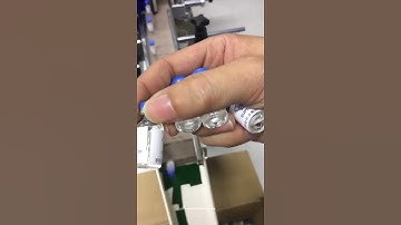 Samll ampoule glass bottle turntable feeding automatic labeling machine