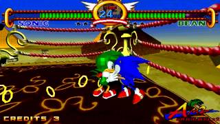 Sonic The Fighters Widescreen - Attract Mode