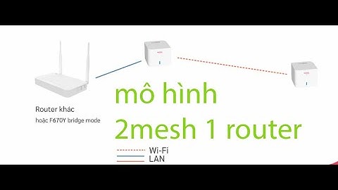 Hướng dẫn  cấu hình Mesh Viettel