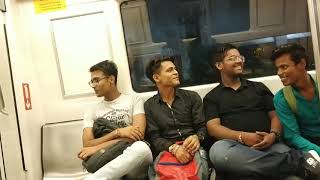 Boys Singing In Delhi Metro | Must Watch - Mere Raske Kamar (Nusrat Fateh Ali Khan)