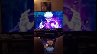 Gojo hollow purple destroys TV