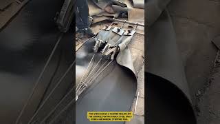 The process of joining rubber sheets using a mechanical clamping press