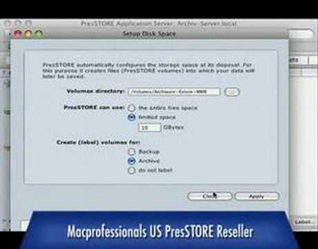 Archiware PresSTORE - Archive Demo