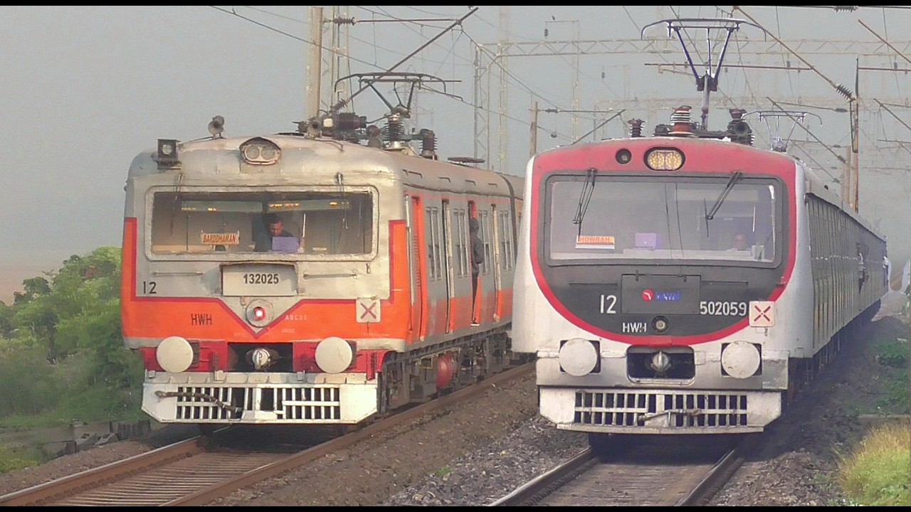 🔥105 Kmph Fastest MEMU & EMU Trains Eastern Railways| Duststorm skip of VAJRA 3-ph EMU Locals