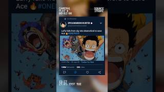 Luffy Falls From Sky Into Marineford To Save Ace