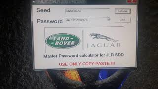 JLR SDD master password by elchip and green fox