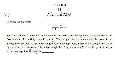 jee advanced 2022 hyperbola (so called toughest question)