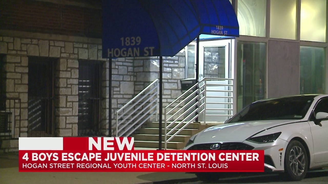 4 boys escape juvenile detention center - YouTube