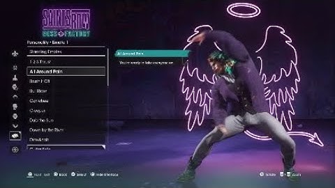 Saints Row Boss Factory All Emotes and Walkstyles