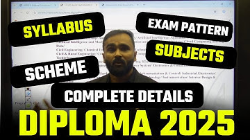 Diploma 2025 New Syllabus Complete Detail | K Scheme | MSBTE | Pradeep  Giri Sir