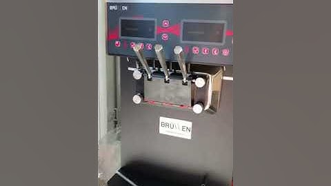 Brullen Soft Serve Machine i95 - After Clean Priming Procedure