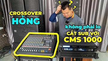 Cách dùng mixer tách tiếng sub khi crossover hỏng | Tách tiếng sub với mixer Dynacord CMS 1000