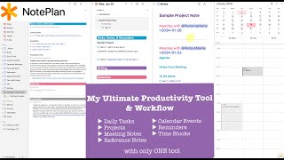 My Ultimate Productivity Tool & An Updated Workflow for 2024: Plan with Me in NotePlan