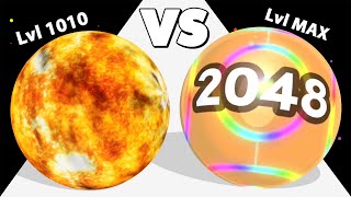 MERGE PLANET /vs ROLLING BALL 2048 ∞ ASMR Gameplay Android iOS ✦ 2048 Merge Master screenshot 5