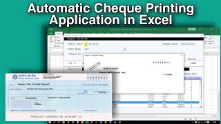 Automatic Cheque Printing Application in Excel screenshot 4