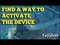 Find a way to activate the device Genshin Impact