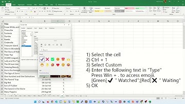 Emoji To Show Status - Excel Tips and Tricks