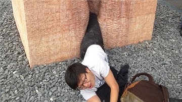 Man stuck inside ATM slips notes for help; Student gets stuck in a statue in Germany - Compilation