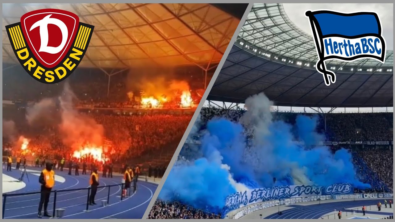 Ultras Wahnsinn! 🔥 Hertha vs Dynamo Dresden – Pyro Show, Chaos & Eskalation im Olympiastadion 😱💥