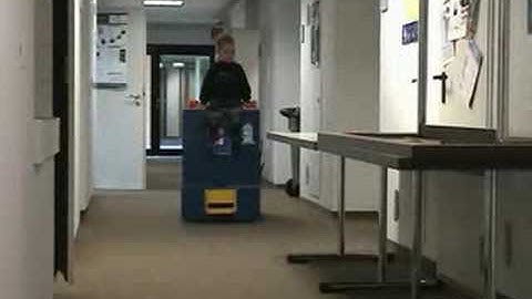 Crash of a robot with a table