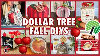 🍎 Dollar Tree Apple DIYs | Easy Fall Decor on a Budget @RebeccaVirginiaDIY