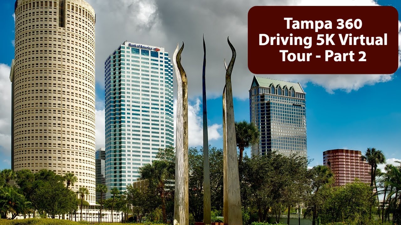 Tampa, Florida Driving Virtual Tour || 360 VR Video || Part - 2