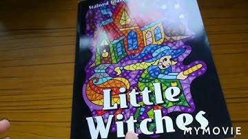 Little Witches Stained Glass Color By Number By Sunlife Drawing Adult Coloring Book Flip Through.