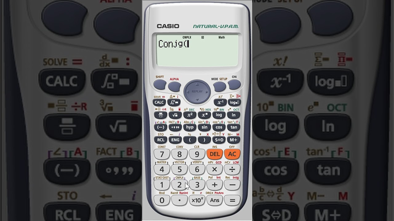How to find Conjugate of complex Number by Calculator