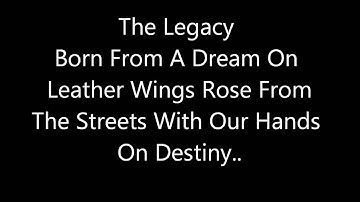 Black Veil Brides - Legacy Lyrics Video