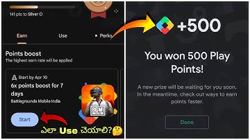How To Use 6x Play Point Boost in Telugu | Google Play Point