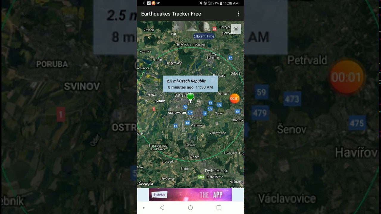 2.5 Earthquake Ostrava, Czech Republic 3-3-20