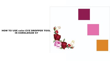 How To Use Color Eye Dropper Tool In CorelDraw X7