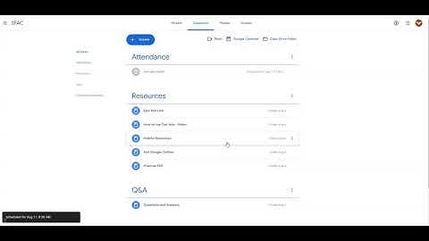 Taking attendance in Google Classroom