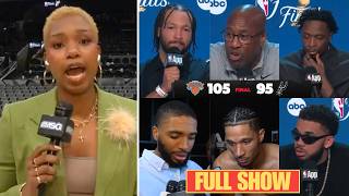FULL Knicks Postgame & Analysis vs. Spurs in NBA Finals Game 1 | Brown, Brunson, KAT, Anunoby & more