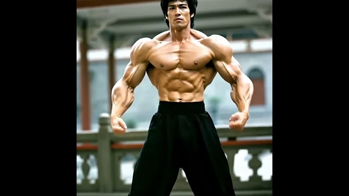 Bruce Lee shows all his power #brucelee #klingai #ai #kungfu #short #clip #muscles #bulk #workout