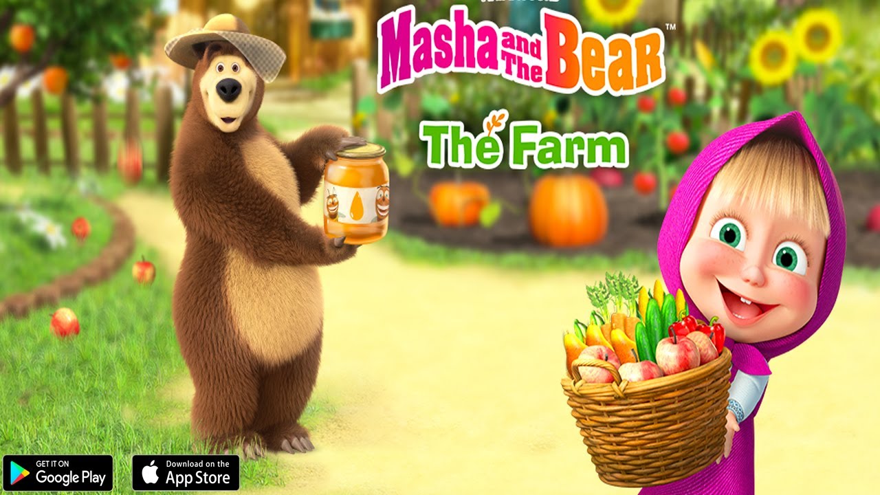 Masha And The Bear : The Farm - Gameplay - Youtube