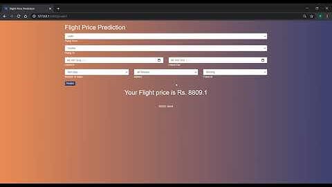 Flight Price Prediction