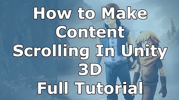 How to make perfect scrolling content or text In Unity3D tutorial
