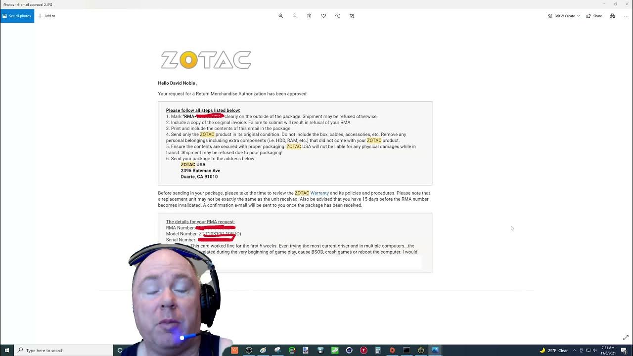 My Zotac RTX 2080 TI RMA Return experience, what to expect if you