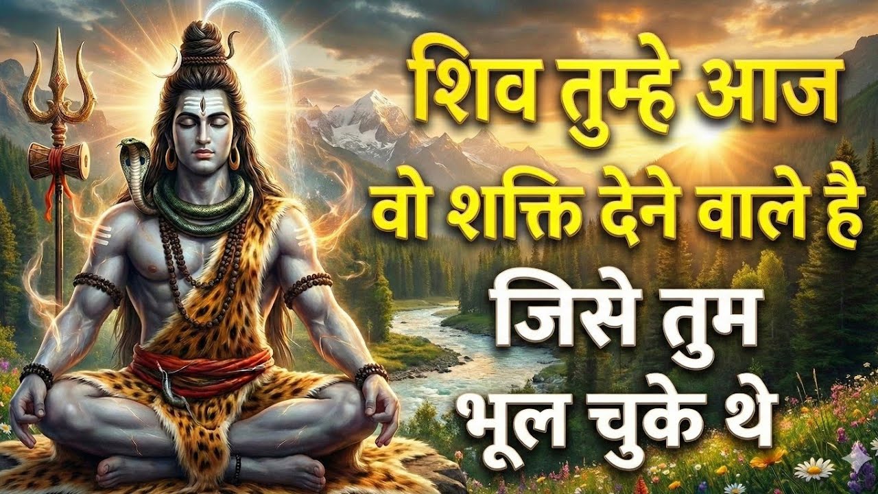 शिव आज तुम्हारे भीतर सोई वो शक्ति जगाने वाले हैं, जो तुम्हारे जीवन की दिशा हमेशा के लिए बदल देगी |