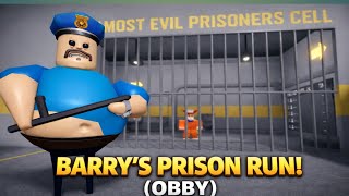 Barrys Prison Run Obby Gameplay